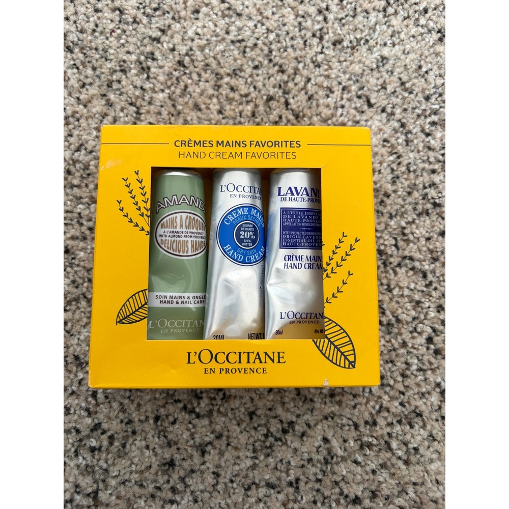 L'Occitane Hand Cream Trio Favorites Gift Set - New In Box